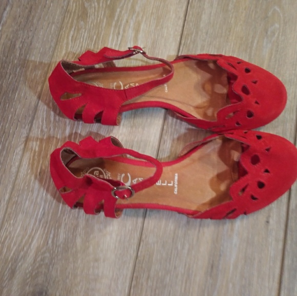 Jeffrey Campbell Shoes - Jeffrey Campbell genuine leather red sandals